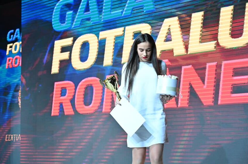 Teodora Meluță la decernarea premiului de jucătoarea anului // Foto: Raed Krishan