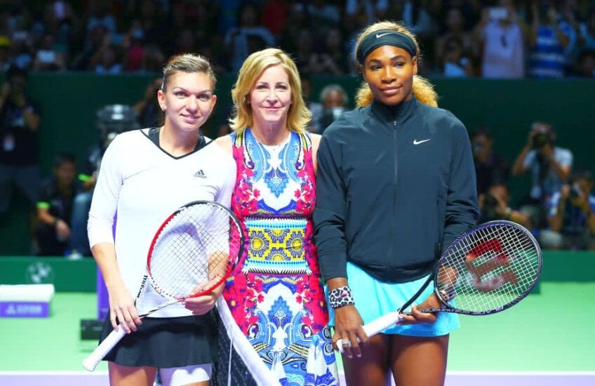 Simona Halep și Serena Williams într-o întâlnire directă // Foto: Guliver/GettyImages