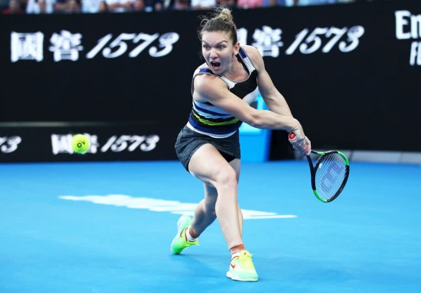 Simona Halep la Australian Open// FOTO: Guliver/GettyImages