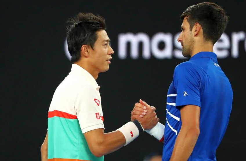 Novak Djokovic - Kei Nishikori // FOTO: Guliver/Getty Images