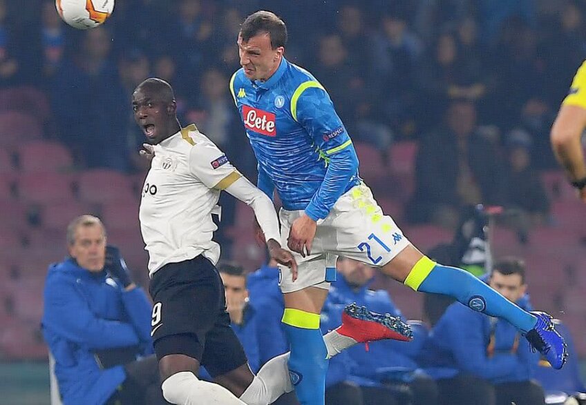 Vlad Chiricheș la revenirea în tricoul lui Napoli // Foto: Guliver/GettyImages