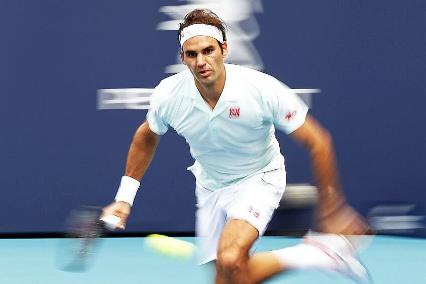 Roger Federer are 3 titluri la Miami, cucerite în 2005, 2006 și 2017, și o finală pierdută în 2002, foto: Reuters