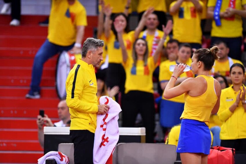 Simona Halep și Florin Segărceanu, doi dintre cei care au contribuit la succesul echipei de Fed Cup // FOTO: Raed Krishan