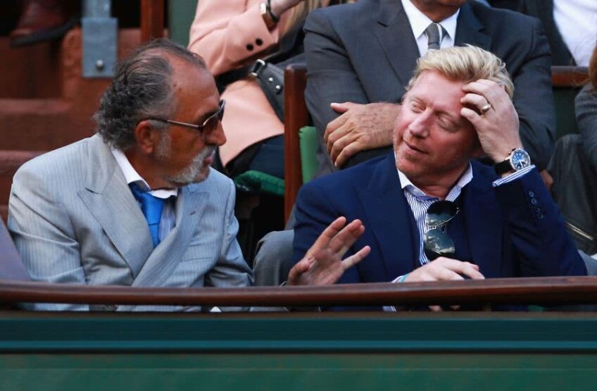 Ion Țiriac și Boris Becker în lojă la Roland Garros 2012 Foto: Guliver/GettyImages