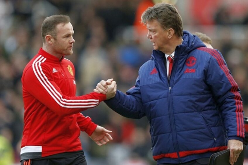 Wayne Rooney și Louis van Gaal