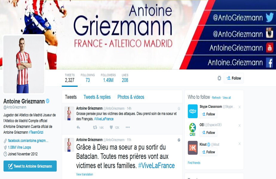 Antoine Griezmann ► Twitter