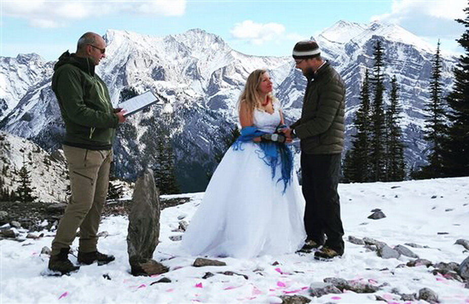 Nuntă la înălţime ► Foto: ici.radio-canada.ca